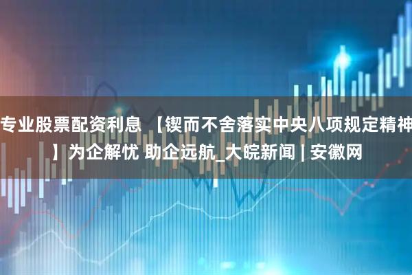 专业股票配资利息 【锲而不舍落实中央八项规定精神】为企解忧 助企远航_大皖新闻 | 安徽网